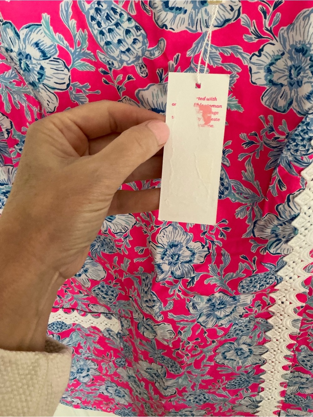 NWT Lilly Pulitzer Ginge Shift Romper Dress in the Roxie Pink Wave N Sea sz 12 - Picture 4 of 7